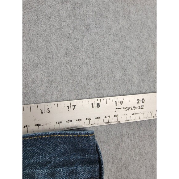 Levis 527 Jeans Mens 36x32 Boot High Rise Cotton Dark Blue Whiskered Western - Picture 6 of 14